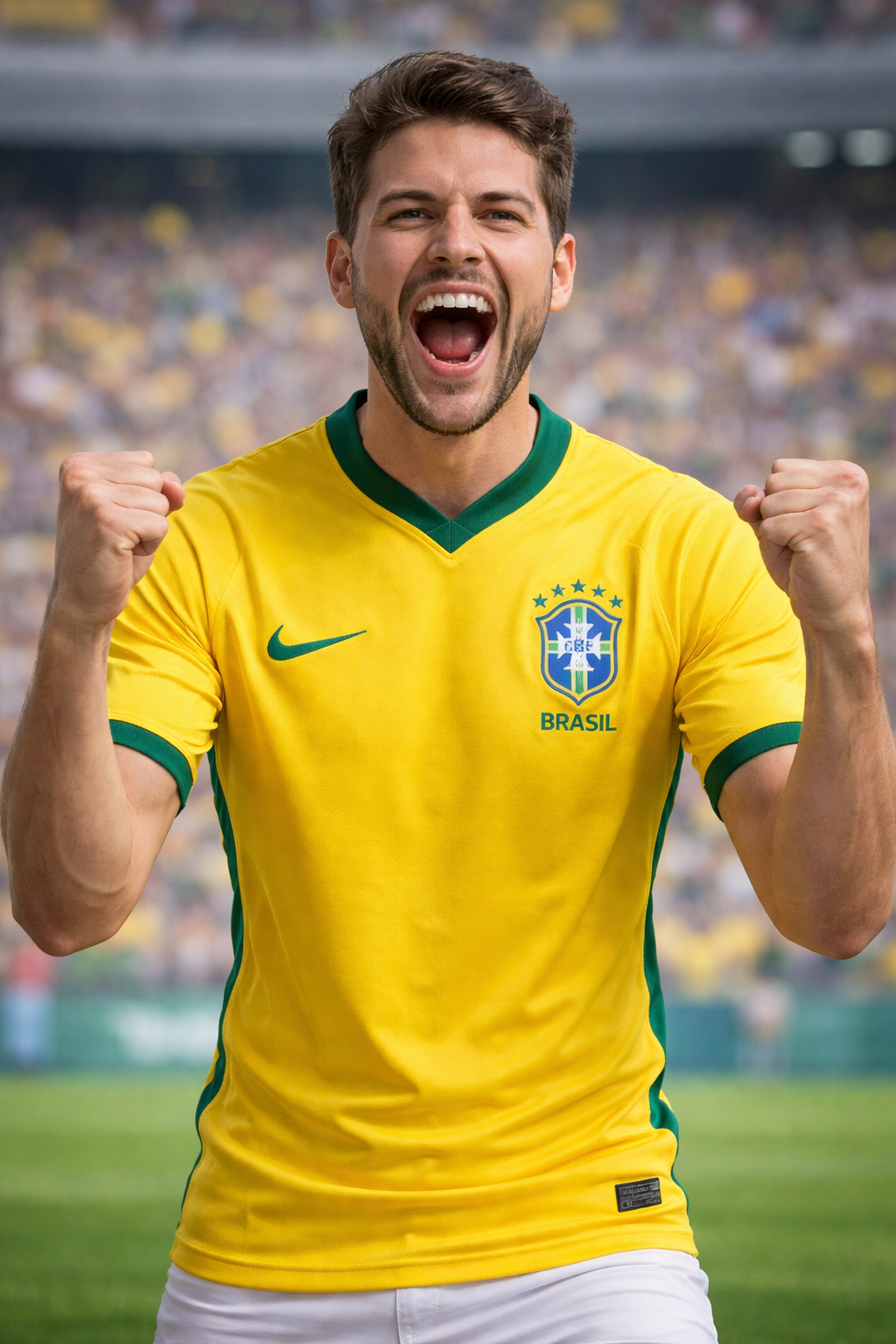 🇧🇷 Camisa SeleçãoBrasileira Amarela 2026/Tamanho G /Jogador 

Modelo Jogador